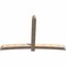 Ekena Millwork Bellingham Smooth Timber Gable Bracket, Douglas Fir, 96"W x 64"H x 5 1/2"D x 5 1/2"F, 16/12 Pitch GBW096X64X0606BEL00SDF - alternate 4